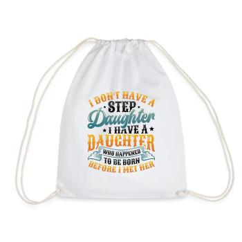 La fille est née par hasard. - Sac de sport léger - blanc - Devant
