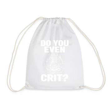 Pen and Paper for RPG Gaming Father - Drawstring Bag - white - Front