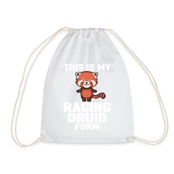 Pen and Paper for RPG Gaming Father - Drawstring Bag - white - Front