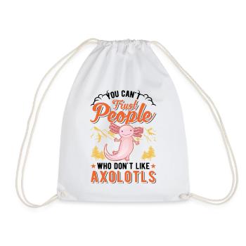 Axolotl Queue Cadeau Amphibien Axolotl - Sac de sport léger - blanc - Devant