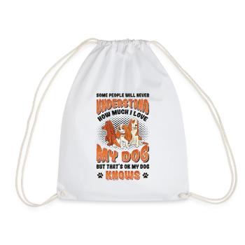 J’adore mon chien, Cocker Spaniel. - Sac de sport léger - blanc - Devant