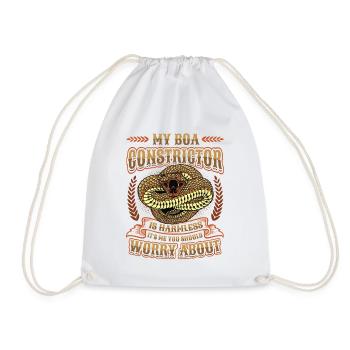 C’est de moi que vous devriez vous inquiéter. - Sac de sport léger - blanc - Devant
