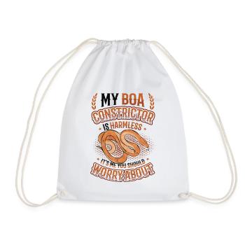 C’est de moi que vous devriez vous inquiéter. - Sac de sport léger - blanc - Devant