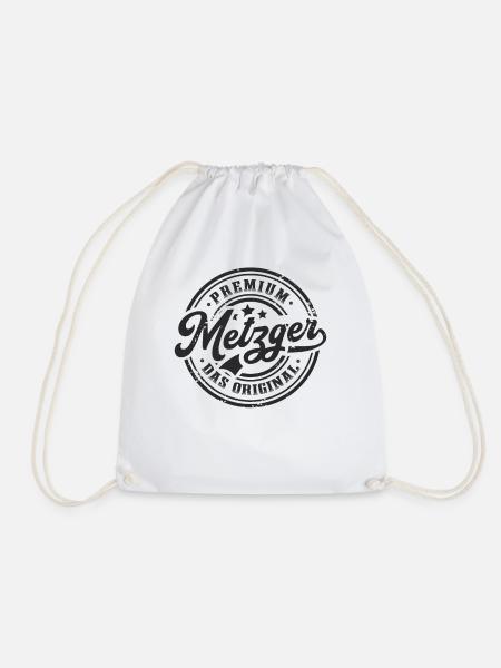 Metzger Original Metzgerei Lustiges Fleischer - Turnbeutel - Weiß
