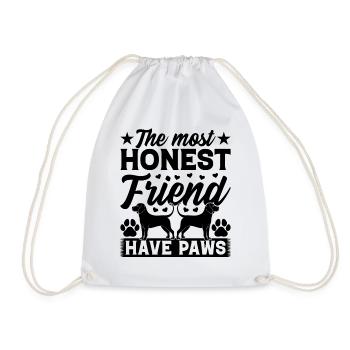 The Most Honest Friend Have Paws - Dog Lover - Turnbeutel - Weiß - Vorne