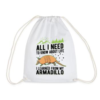 Le tatou dit le tatou - Sac de sport léger - blanc - Devant