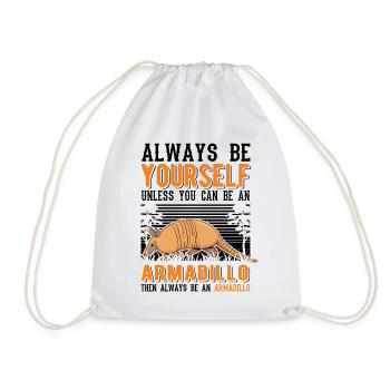 Armadillo Gift Armadillo - Drawstring Bag - white - Front