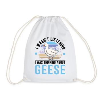 Oies Éleveur d’oies Oie - Sac de sport léger - blanc - Devant