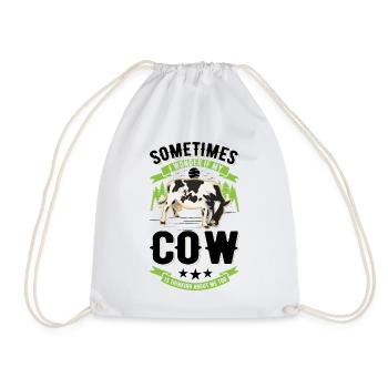 Vache Éleveur de bovins Fermier Vaches Fermier - Sac de sport léger - blanc - Devant
