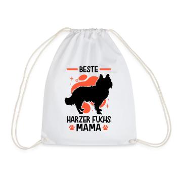 Beste Harzer Fuchs Mama Hütehund - Turnbeutel - Weiß - Vorne