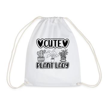 Plante Jardin Amoureux des plantes Jardinier Jardinier Mignon P - Sac de sport léger - blanc - Devant