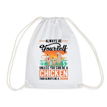 Poulets Élevage de poulets Éleveur de poulet - Sac de sport léger - blanc - Devant
