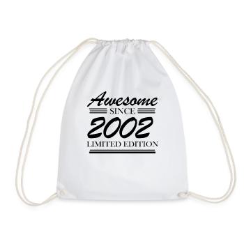 2002 - Jahrgang 2002 - Fantastisch seit 2002 - Turnbeutel - Weiß - Vorne