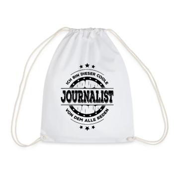 Journalist Geburtstag Journalismus Geschenk - Turnbeutel - Weiß - Vorne