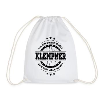 Klempner Kollegen Geburtstag Handwerker Geschenk - Turnbeutel - Weiß - Vorne