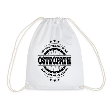 Osteopath Kollegen Geburtstag Osteopathie Geschenk - Turnbeutel - Weiß - Vorne