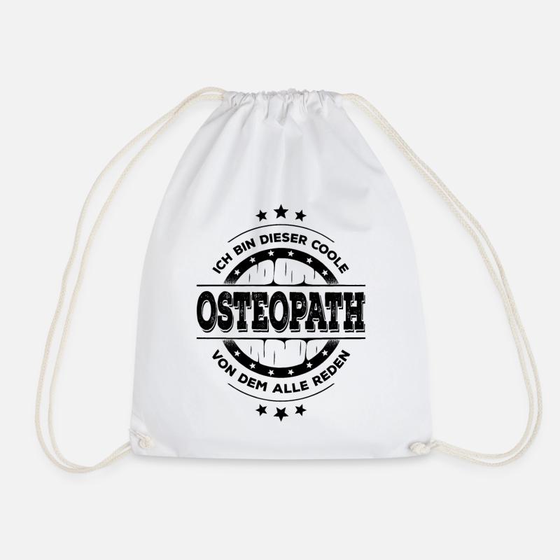 Osteopath Kollegen Geburtstag Osteopathie Geschenk - Turnbeutel - Weiß
