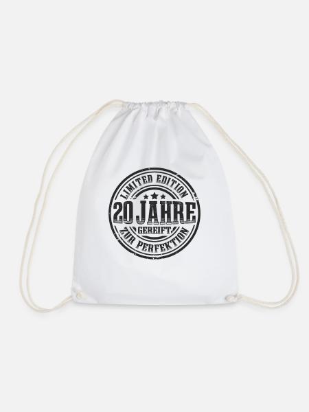 20. Geburtstag Limited Edition Lustig 20 Jahre - Turnbeutel - Weiß