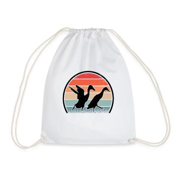 Indian Running Duck Retro Bottle Duck Vintage - Sac de sport léger - blanc - Devant