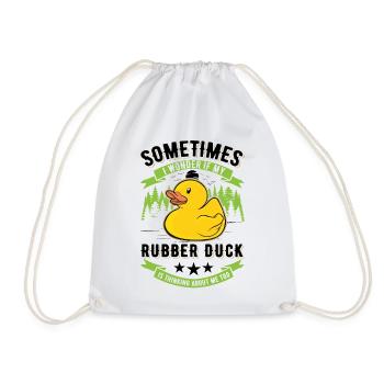 Rubber Duck Gift Squeaky Duck Bathing Duck - Sac de sport léger - blanc - Devant