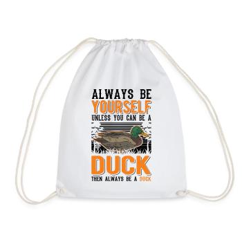 Duck Gift Duck Duck Breeder - Drawstring Bag - white - Front