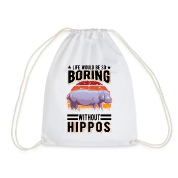 Hippo Cadeau Hippo Hippo Hippo - Sac de sport léger - blanc - Devant