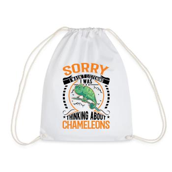 Idée cadeau caméléon caméléon - Sac de sport léger - blanc - Devant