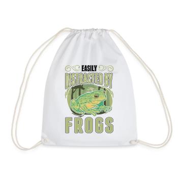 Facilement distrait par Frogs Frog - Sac de sport léger - blanc - Devant