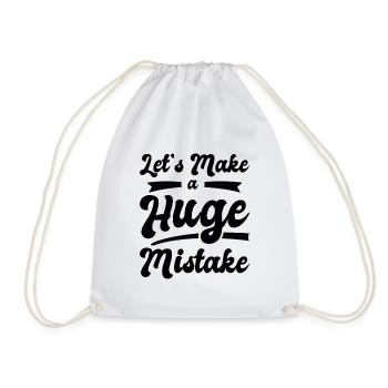 Énorme erreur Citations d’imperfection de l’art de la ligne - Sac de sport léger - blanc - Devant