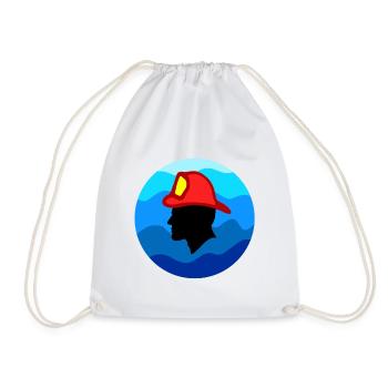 Fireman - Drawstring Bag - white - Front