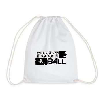 Fußball Jungen - Turnbeutel - Weiß - Vorne