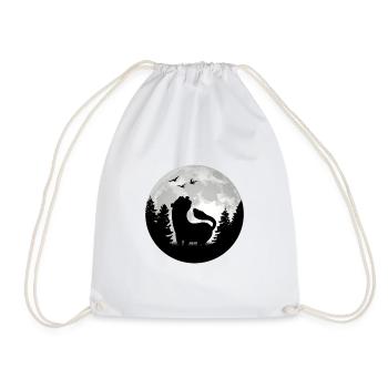 Ferret Moon Ferret Weasel - Drawstring Bag - white - Front