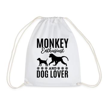 Monkey Enthusiast And Dog Lover - Orangutan Monkey - Turnbeutel - Weiß - Vorne