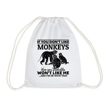 Orangutan Monkey Lover - Orangutan Monkey - Turnbeutel - Weiß - Vorne