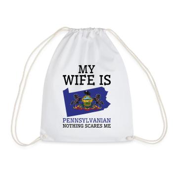 Rien ne me fait peur Pennsylvanian Wife - Sac de sport léger - blanc - Devant