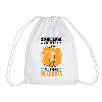 Yes I really do need all these Meerkats - Sac de sport léger - blanc - Devant