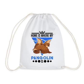 Zuhause ist wo mein Pangolin ist - Turnbeutel - Weiß - Vorne