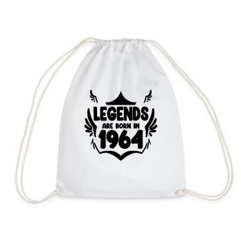 1964 - Born 1964 - Drawstring Bag - white - Front