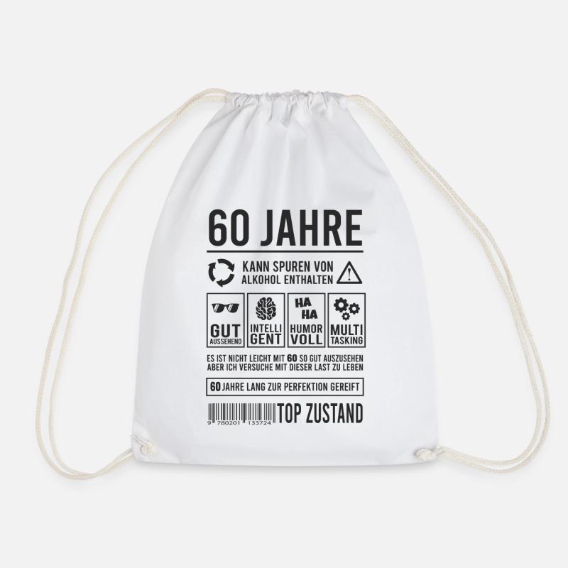 60. Geburtstag Lustig 60 Jahre Perfektion - Turnbeutel - Weiß