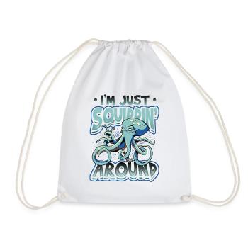 I'm just an octopus - Drawstring Bag - white - Front