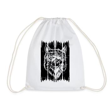 Alpaga Llama Tête Llama Farmer - Llamas Llama Alpa - Sac de sport léger - blanc - Devant