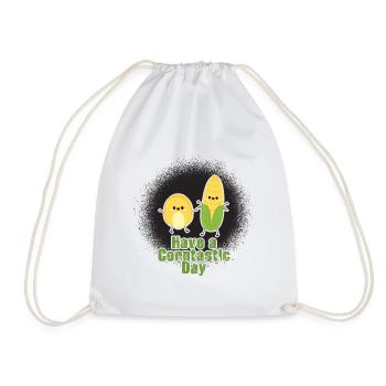 Have a corntastic day - Drawstring Bag - white - Front