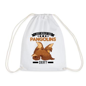 J’aime vraiment les pangolins ok - Sac de sport léger - blanc - Devant
