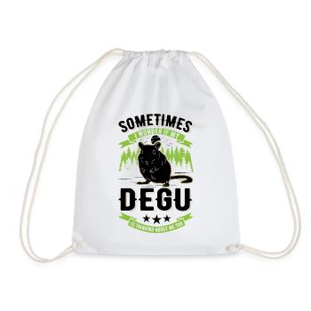Degu propriétaire arbuste forêt de rats degu - Sac de sport léger - blanc - Devant
