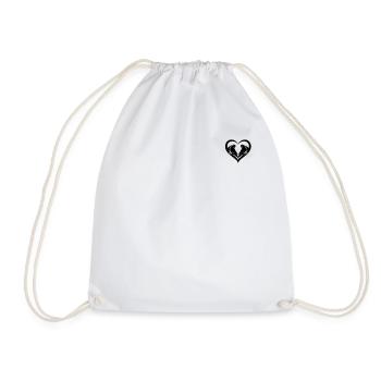 Parrot Bird Lover Parrot Bird Heart Parrot - Drawstring Bag - white - Front