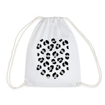 Leopard Costume Disguise - Drawstring Bag - white - Front