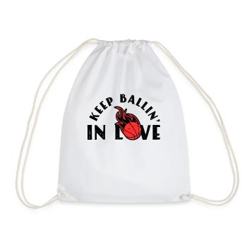 Basketball Life Player Lovers Sports de balle - Sac de sport léger - blanc - Devant