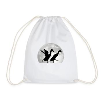 Canard Lune indien - Sac de sport léger - blanc - Devant