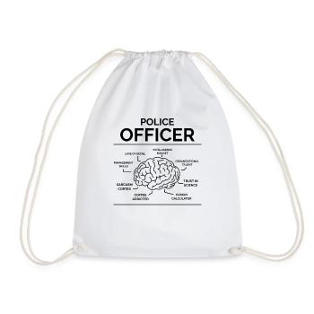 Policier Policier - Sac de sport léger - blanc - Devant