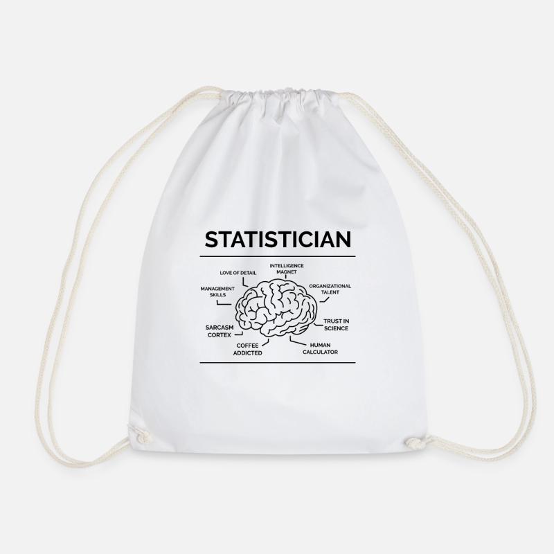 Statistiker Mathemathiker - Turnbeutel - Weiß